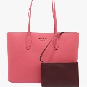 Kate Spade Pink and Brown Tote Bag